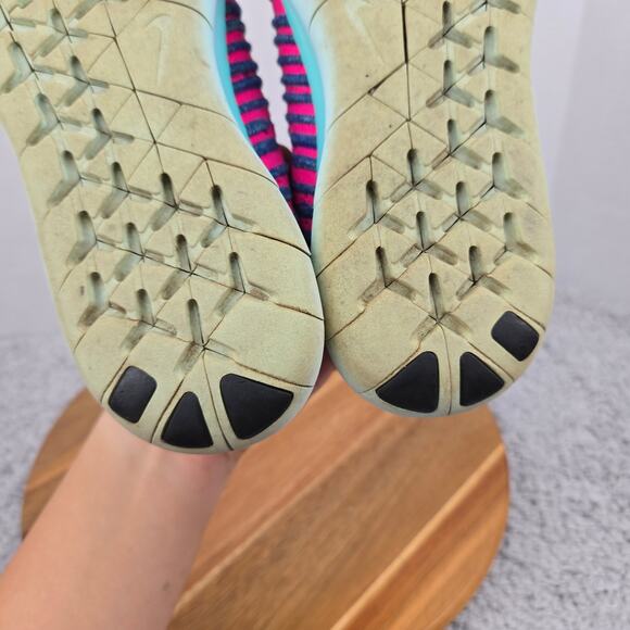 Nike Womens 8 Free RN Flyknit Purple Dust Athletic Casual Gym Daily Running Shoe - Picture 11 of 12